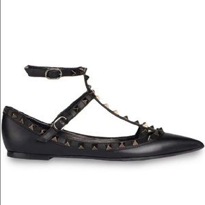Rockstud Strappy Flats